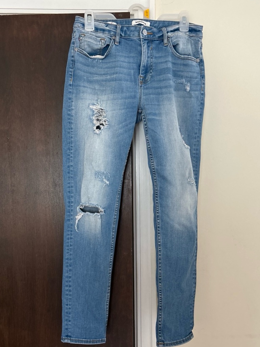 Vigoss Light Blue Distressed Skinny Jeans